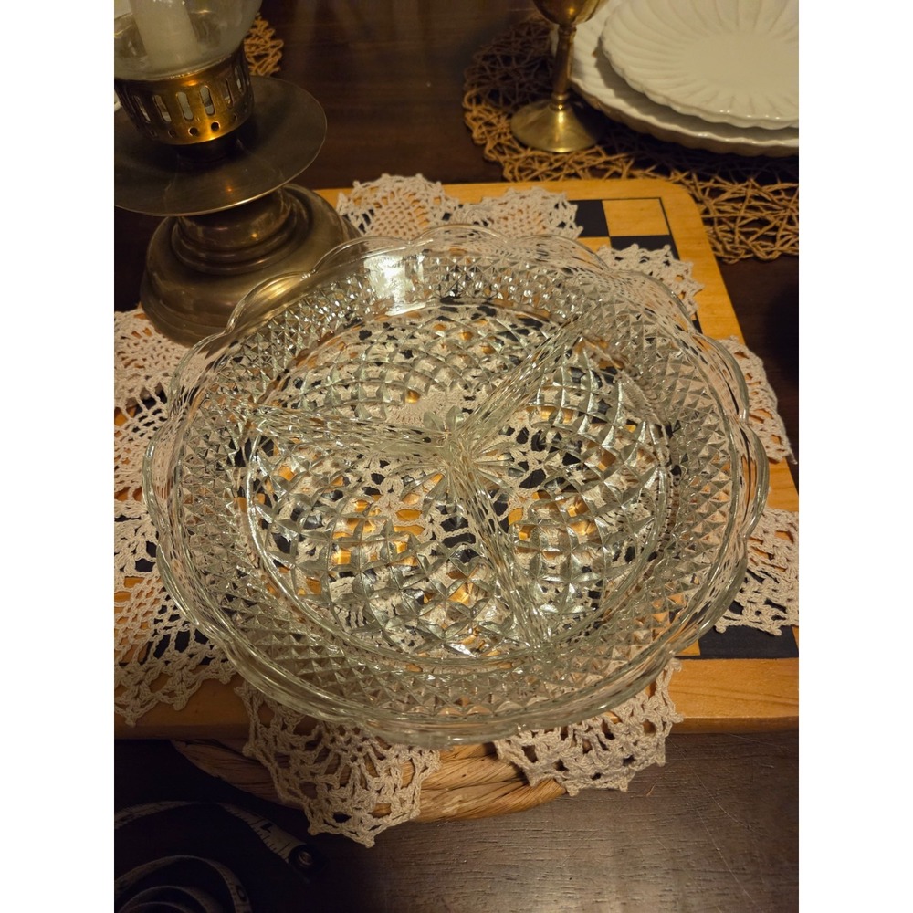 Anchor Hocking Wexford pattern serving platter